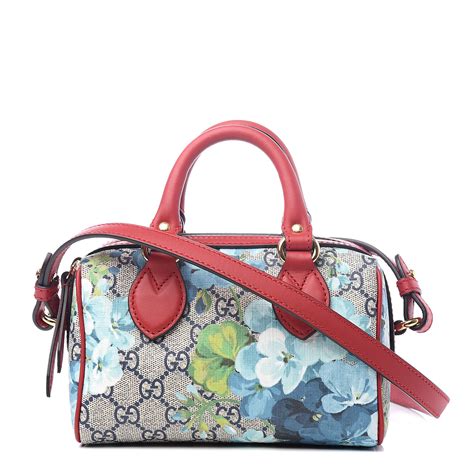 gucci prato blooms|GUCCI GG Supreme Monogram Blooms Mini Boston Navy Blue .